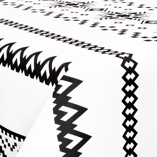 Textil vaxduk med akrylbeläggning - Nordic pattern - 140 cm bred - På metervis