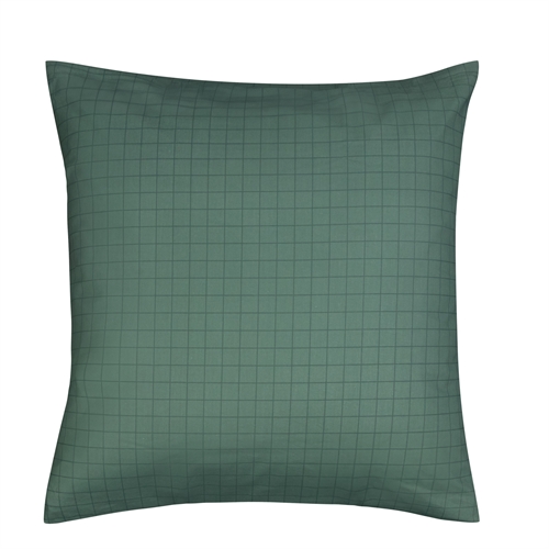 Kuddfodral i 100% bomull - 60x63 cm - Grönrutigt Kuddfodral - Nordstrand Home påslakan