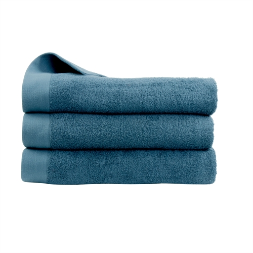 Badhandduk - 100% Mjuk bomull med hög absorberingsförmåga - 70x140 cm - Mörkblå badhandduk från danska By Borg