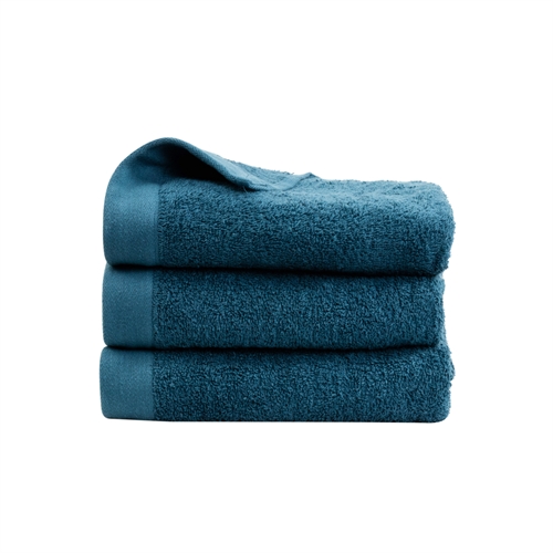 Handduk - 100% Mjuk bomull med hög absorptionsförmåga - 50x100 cm - Mörkblå handduk från danska By Borg