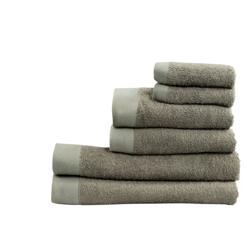 Handdukpaket med 6 st. - 100% Mjuk bomull med hög absorberingsförmåga - Ljusgröna handdukar från danska By Borg