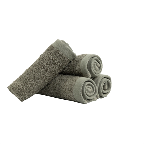 Tvättlappar 4-pack - 100% Mjuk bomull med hög absorptionsförmåga - 30x30 cm - Ljusgröna tvättlappar från danska By Borg