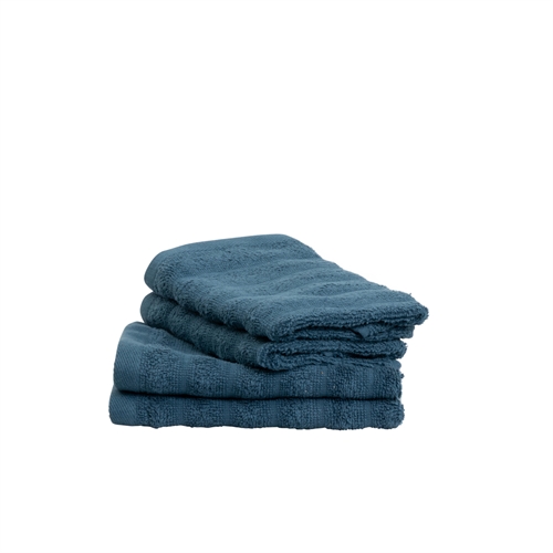 Gästhanddukar 2 st. i 100% kammad bomull - Mjuka blå handdukar 30x50 cm från Borg Living