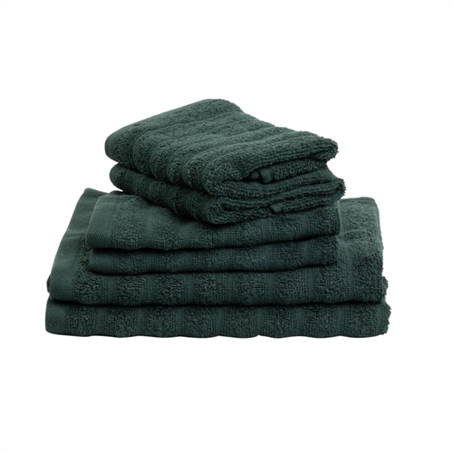 Handdukar 2 st. 100% kammad bomull - Mjuka gröna handdukar 50x100 cm från Borg Living