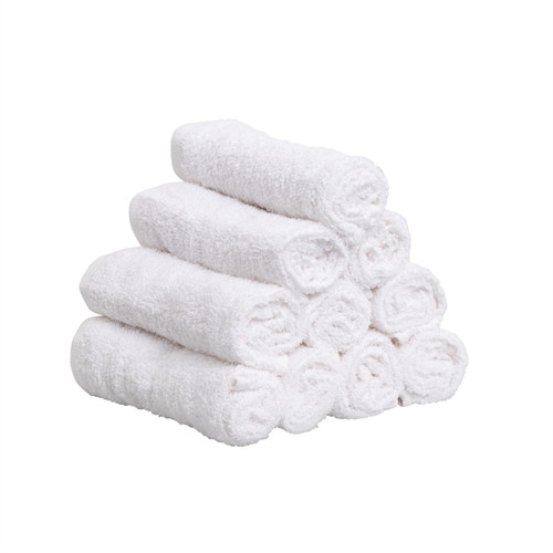 Tvättlappar 10-pack - 100% Mjuk bomull med hög absorberingsförmåga - 30x30 cm - Vita tvättlappar från IN Style