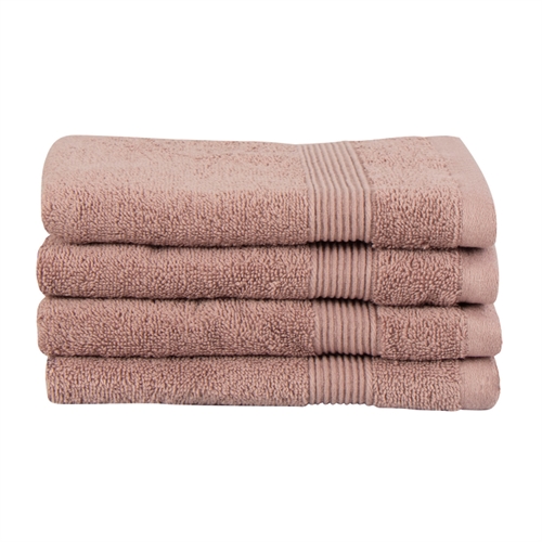 Ekologisk gästhandduk - 40x60 cm - 100% GOTS-certifierad bomull - Dämpad rosa gästhandduk från Premium By Borg