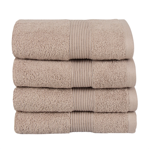 Ekologisk handduk - 50x100 cm - 100% GOTS-certifierad bomull - Sandfärgad handduk från Premium By Borg