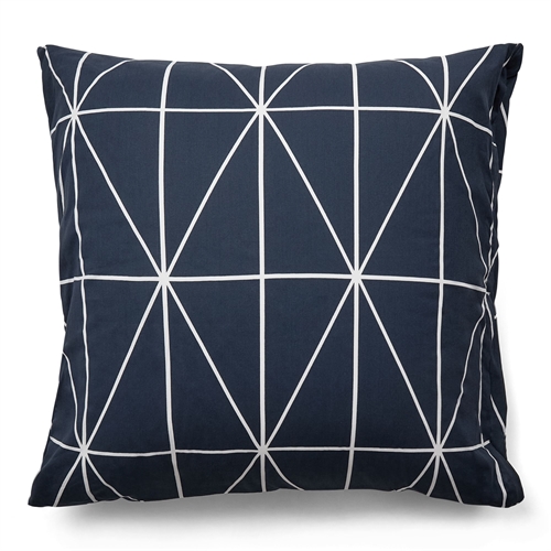 Kuddfodral i 100% bomull - 60x63 cm - Blått Kuddfodral med harlekinmönster - Nordstrand Home påslakan