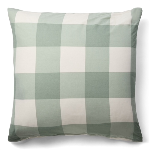 Kuddfodral i 100% bomull - 60x63 cm - Grönrutigt Kuddfodral - Nordstrand Home påslakan