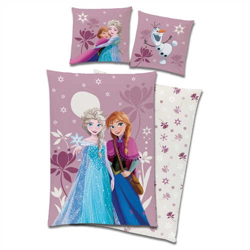 Frost junior sengetøy 100x140 cm - Anna og Elsa - 100% bomull sengelinned - Frost