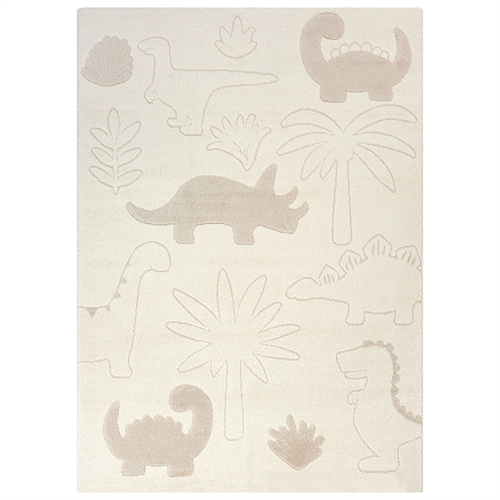 Barnmatta - 140x200 - Beige med dinosaur - Eclipse - Nordstrand Home