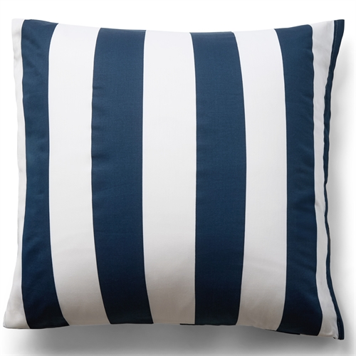 Örngott i 100% mjuk och lyxig bomullssatin - 60x63 cm - Blått och vitt - Nordic Stripe örngott från By Night