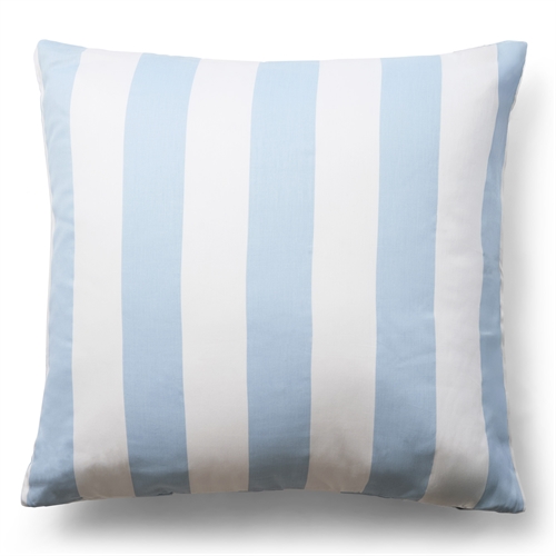 Örngott i 100% mjuk och lyxig bomullssatin - 60x63 cm - Ljusblått och vitt - Nordic Stripe örngott från By Night