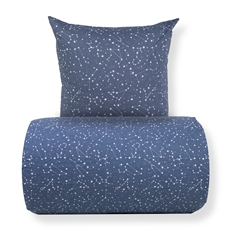 Bäddset - 100% bomull - Zodiac blue - Vändbart med stjärnor