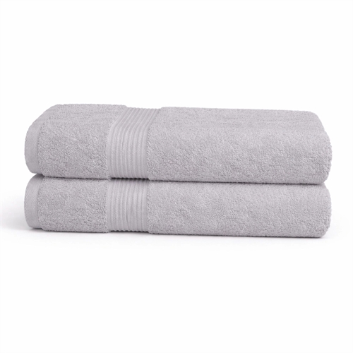 Bambu handduk - Gästhandduk 40x60 cm - Bambu/bomull - Ljusgrå