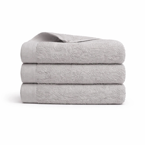 Bomullshandduk - 100% bomull - Gästhandduk 40x60 cm - Vallmo - Ljusgrå