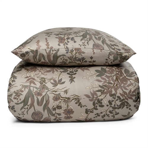 Blommiga sängkläder 140x220 cm - 100% mjuk bomullssatin - Wildflower - By Night sängkläder