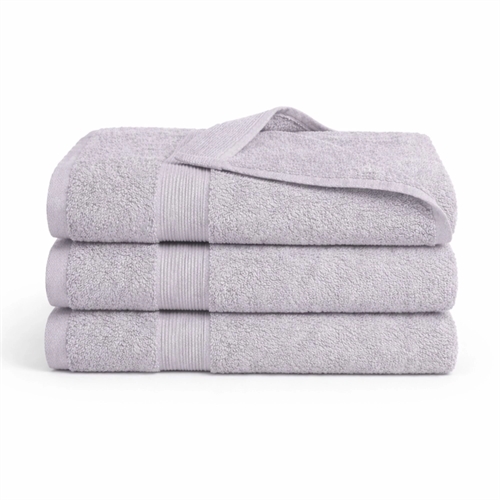 Bambuhandduk - 50x100 cm - Bambu/bomull - Ljusgrå