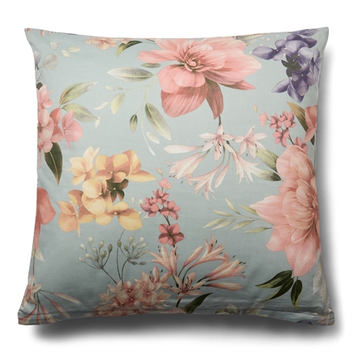 Kuddfodral 60x63 cm - 100% mjuk bomullssatin - Summer Bloom - By Night