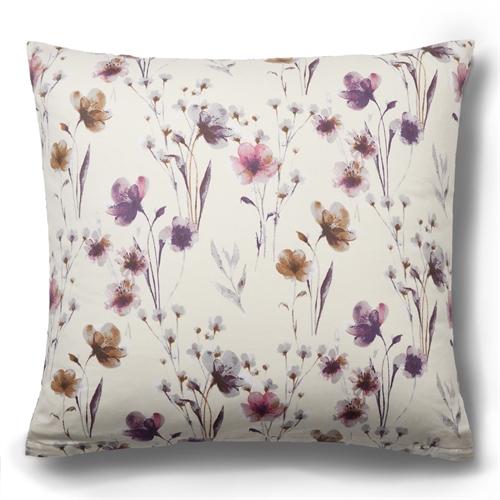 Kuddfodral 60x63 cm - 100% mjuk bomullssatin - Summer Flower - By Night