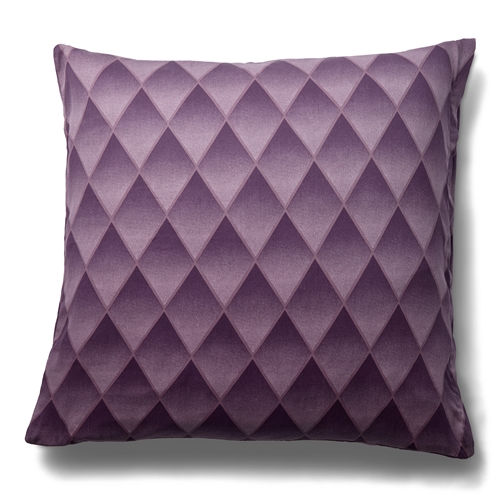 Örngott i 100% mjuk och lyxig bomullssatin - 60x63 cm - Harlekinmönster i en vacker lila färg - Örngott från By Night