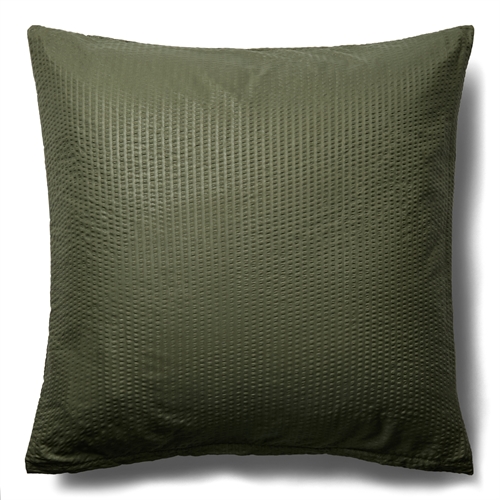 Krepp örngott 60x63 cm - Huvudkuddeöverdrag i mikrofiber - Grönt krepp örngott från danska IN Style