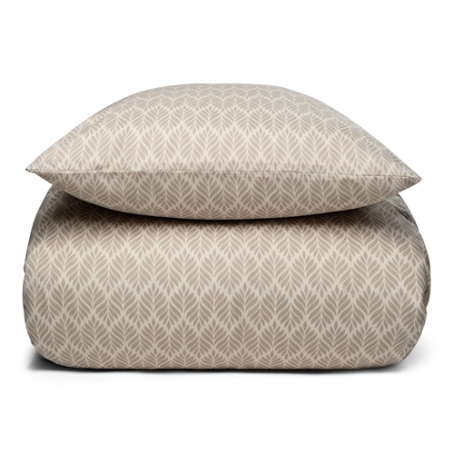 Sängkläder 140x220 cm - Mönstrad sandfärgad sängset - Microfiber sänglinne - IN Style sänglinne 