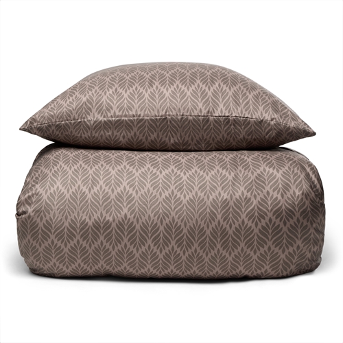 Kingsize sängkläder 240x220 cm - Mönstrad brun sänguppsättning - Microfiber sänglinne - IN Style sänglinne 