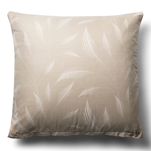 Kuddfodral 60x63 cm - Beige kuddfodral med bladmotiv - Mikrofiber kuddfodral - IN Style
