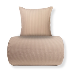 Sängkläder - Kreppsängkläder - Microfiber - Sandfärgad seersucker