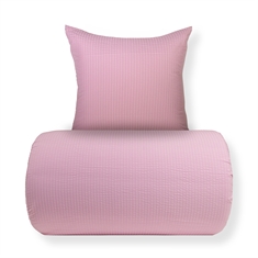 Sängkläder - Kreppsängkläder - Microfiber - Rosa seersucker
