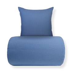 Sängkläder - Kreppsängkläder - Microfiber - Blå seersucker