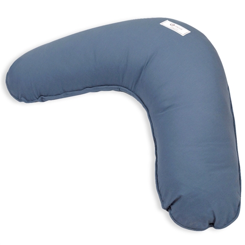 Amningskudde - Müsli - 75x35 cm - Kapok - Indigo - Enfärgad blå