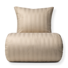 Bambu sängkläder - 100% bambu - Sandfärgade jacquardvävda ränder