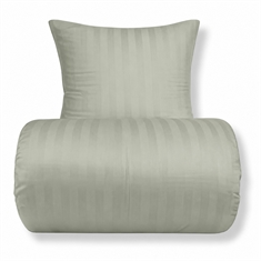 Bambu sängkläder - 100% bambu - Dammgrön jacquardvävd rand