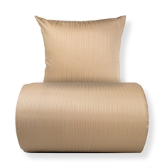 Sängkläder - Egyptisk bomull - Beige jacquardvävda ränder
