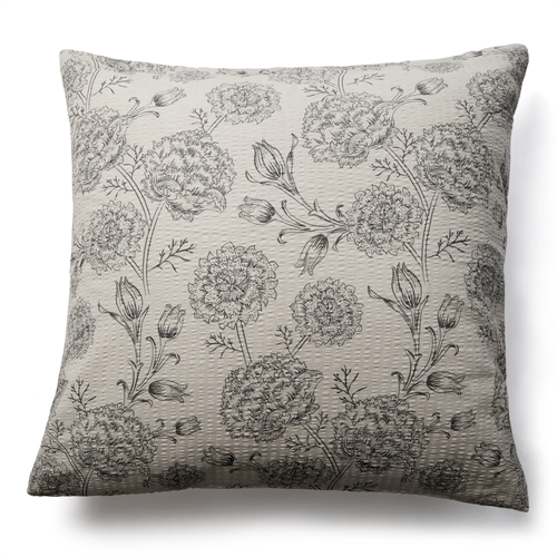 Krepp örngott 60x63 cm - Blommigt huvudkuddsöverdrag - 100% bomull - Krepp örngott - By Night