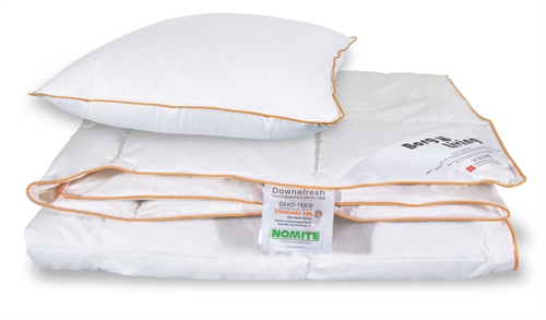 Set med täcke och kudde - Sommartäcke 140x220 cm + kudde - Sommartäcke med myskdun - Borg Living