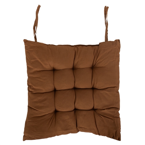 Stolsdyna - 35x35x6 cm - Brun enfärgad trädgårdsdyna