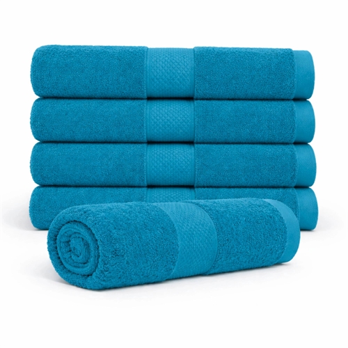 Bomullshandduk - 100% bomull - Badhandduk 70x140 cm - Diamant - Petrol