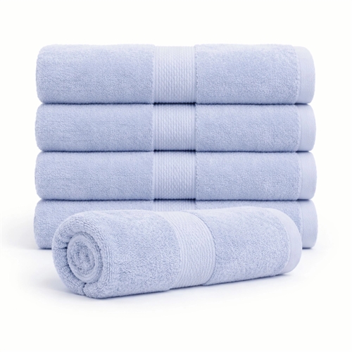 Bomullshandduk - 100% bomull - Badhandduk 70x140 cm - Diamant - Ljusblå