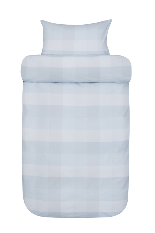 Sängkläder för dubbeltäcke - 100 % extra fin bomullsbäddset - 200x220 cm - Høie  Elen blå