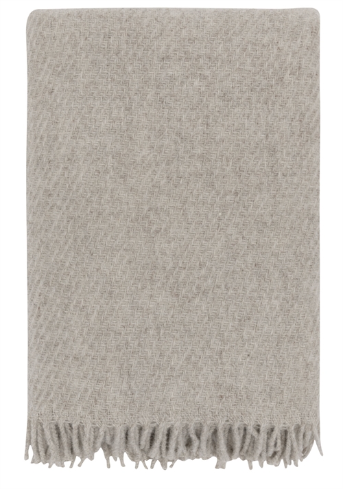 Ullpläd - 100 % ren ny ull  - Høie of Scandinavia ullpläd - Falketind beige - 120x180 cm