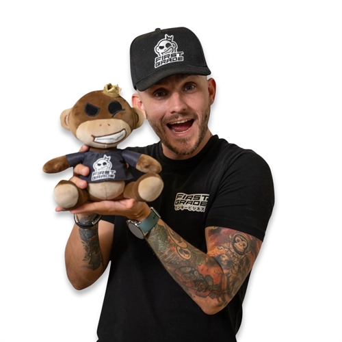 First Grade Monkey nalle - Squish Heads - 20 cm