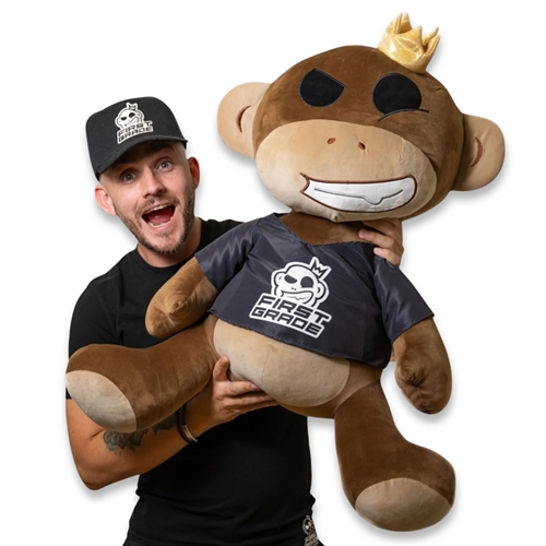 First Grade Monkey nalle - Squish Heads - 60 cm