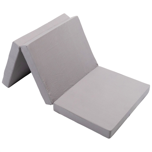 Vikbar madrass - Junior - Populär för de små - 7 cm komfortskum - Nordstrand Home ljusgrå skummadrass