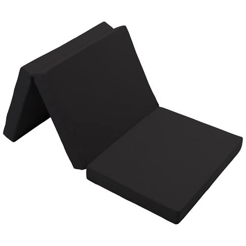 Vikbar madrass - Junior - Populär för de små - 7 cm komfortskum - Nordstrand Home svart skummadrass