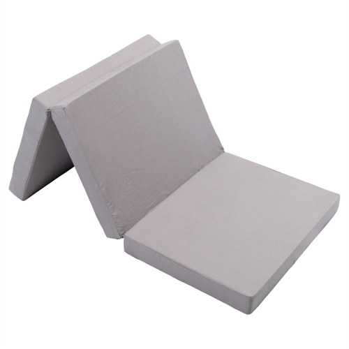 Vikbar madrass - Singel - Populär som gästmadrass - 8 cm komfortskum - Nordstrand Home ljusgrå skummadrass