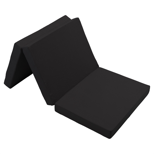 Vikbar madrass - Singel - Populär som gästmadrass - 8 cm komfortskum - Nordstrand Home svart skummadrass