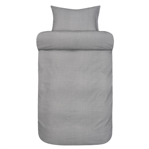 Sängkläder för dubbeltäcke - 100% extra fin bomull 200x220 cm - Svartrutig Frans bäddset för dubbelsäng Høie of Scandinavia